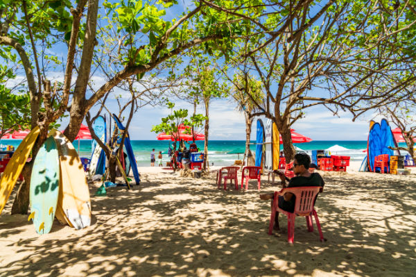 Kuta beach in Bali