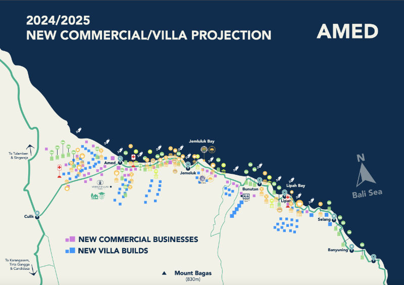 Heat map showing development in Amed in 2024.