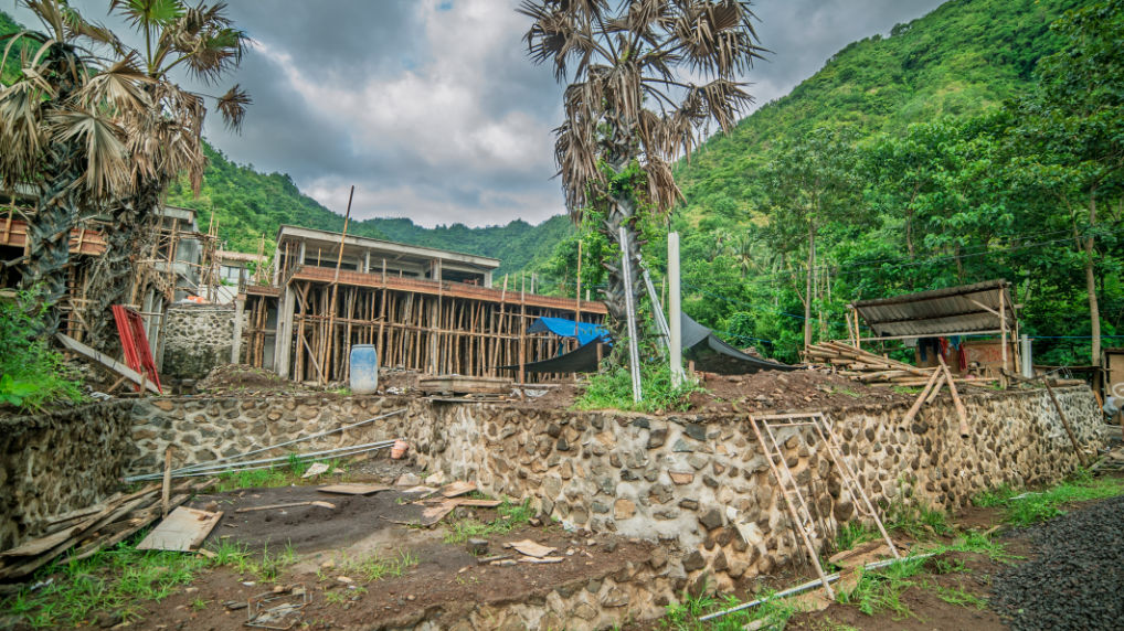 Photo taken from Phase IV looking towards Villa #5.
